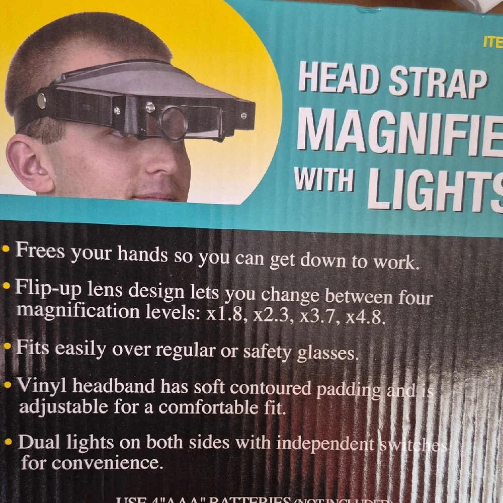 Head Strap Magnifier with Lights